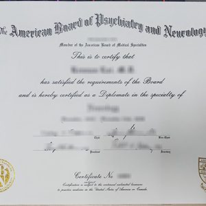 ABPN Certificate